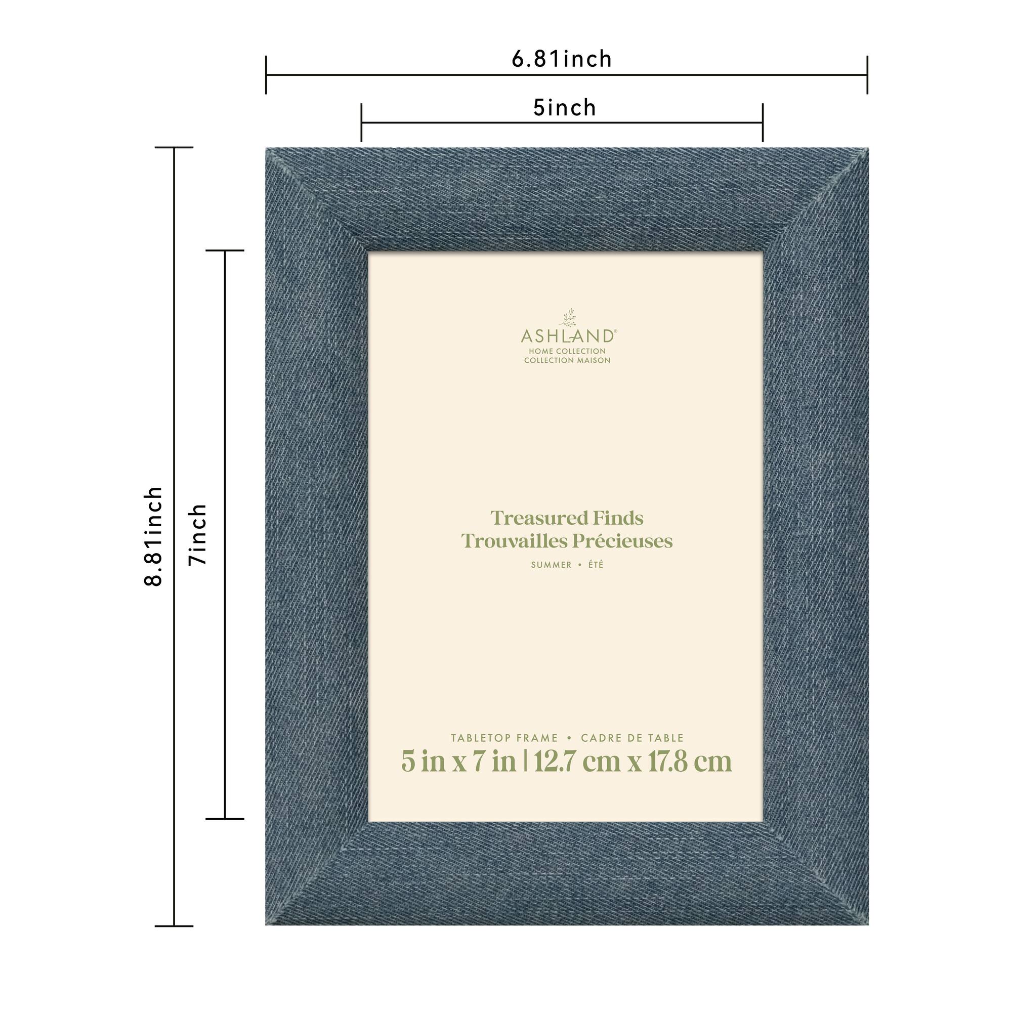 5" x 7" Denim Tabletop Frame, Treasured Finds by Ashland®